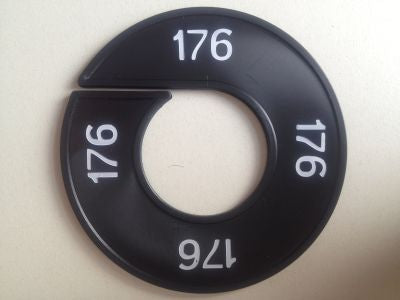 Klika - Maatring 9cm zwart/wit 176