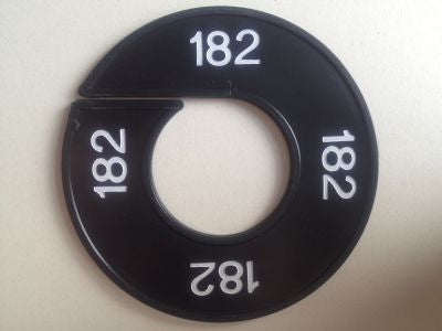 Klika - Maatring 9cm zwart/wit 182