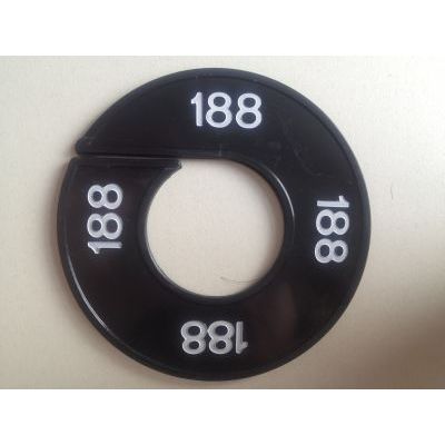 Klika - Maatring 9cm zwart/wit 188