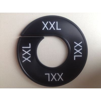 Klika - Maatring 9cm zwart/wit XXL