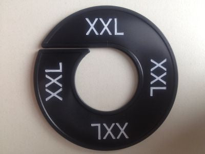 Klika - Maatring 9cm zwart/wit XXL