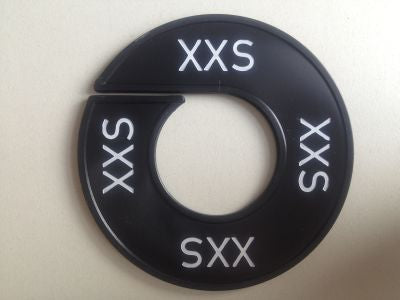 Klika - Maatring 9cm zwart/wit XXS