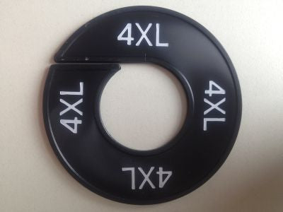 Klika - Maatring 9cm zwart/wit 4XL