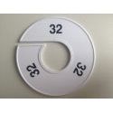 Klika - Maatring 11cm wit/zwart 32