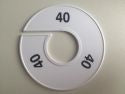 Klika - Maatring 11cm wit/zwart 40