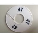 Klika - Maatring 11 cm wit/zwart 47