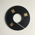 Klika - Maatring 11 cm zwart/goud M