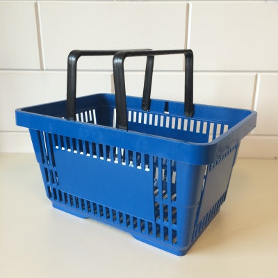 Klika - Einkaufskorb blau 2 Griffe 22 Liter