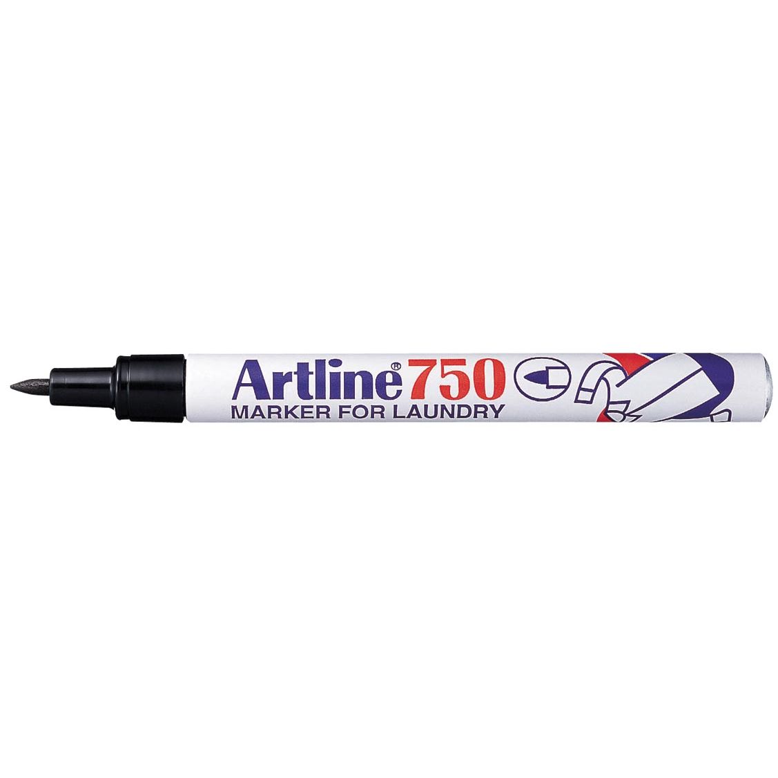 Artline - Filzstift 750 Textil schwarz