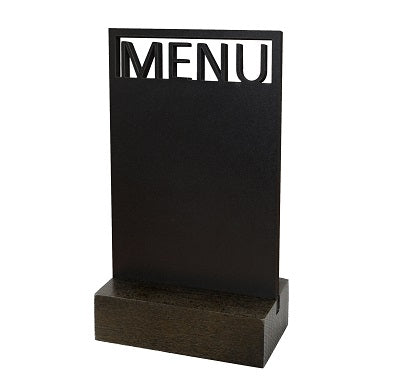 Klika - Krijt-tafelstandaard MENU bxh 10x18cm