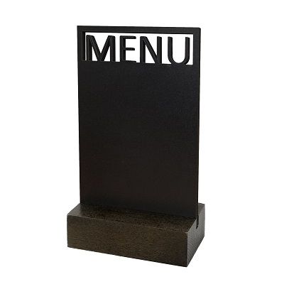 Klika - Krijt-tafelstandaard MENU bxh 10x18cm