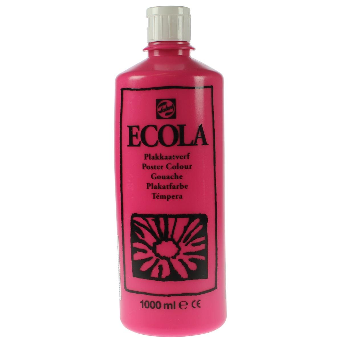 Talens - Ecola Gouache 1000 ml Flasche, Tyrian Pink (Magenta)