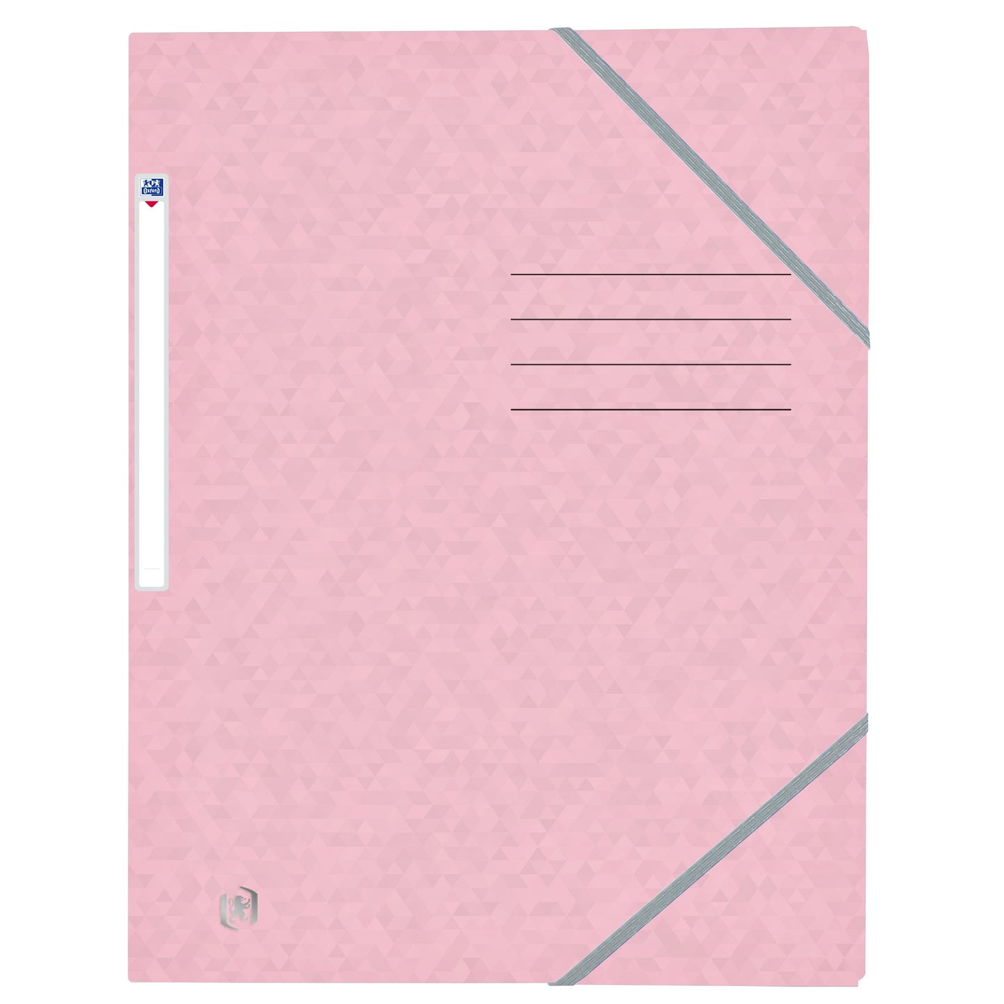 Oxford - Elastomap Top File+ A4 3 Klappen 390gr pastellrosa | 10 Stück
