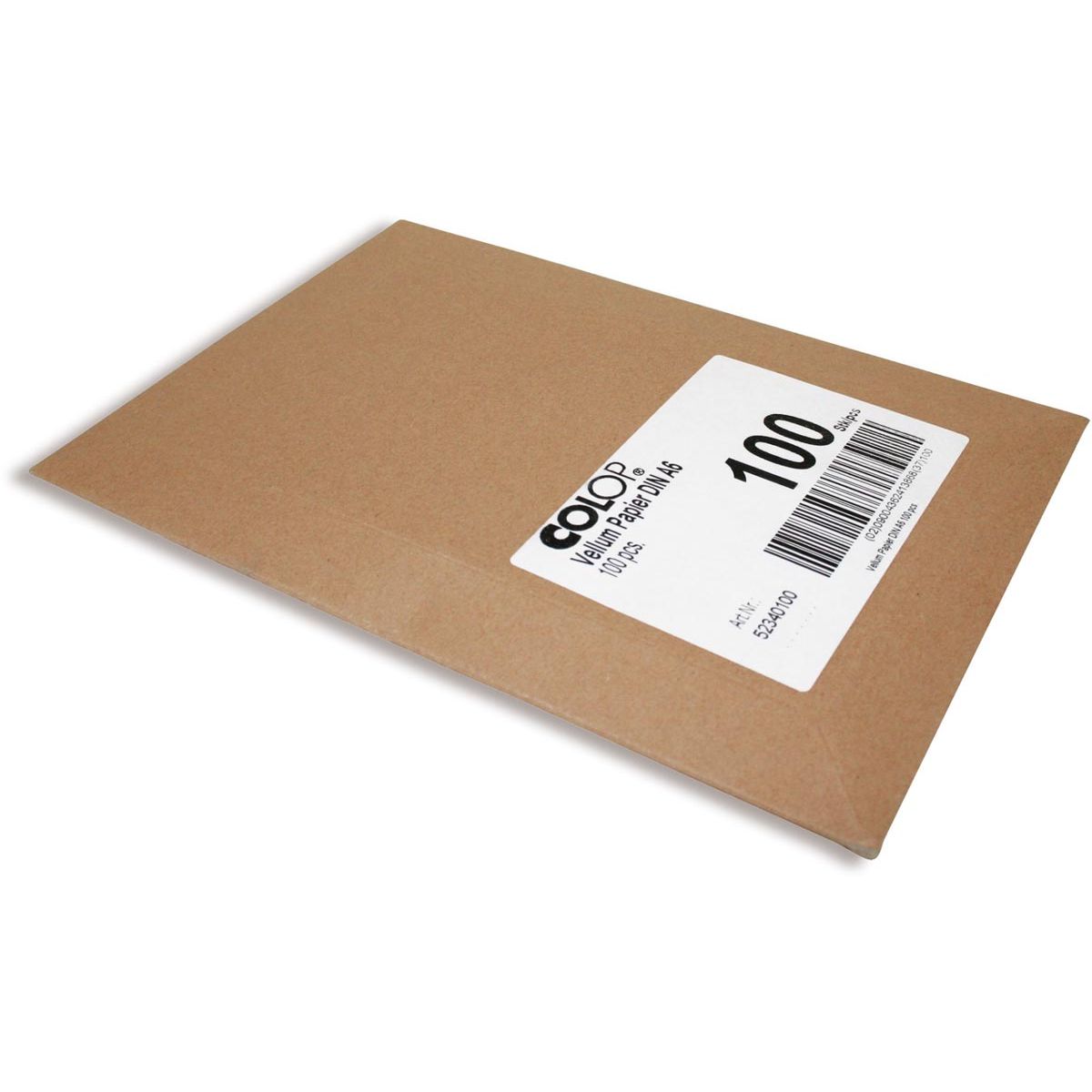 Colop - Pergamentpapier DIN A6, Packung à 100 Stück