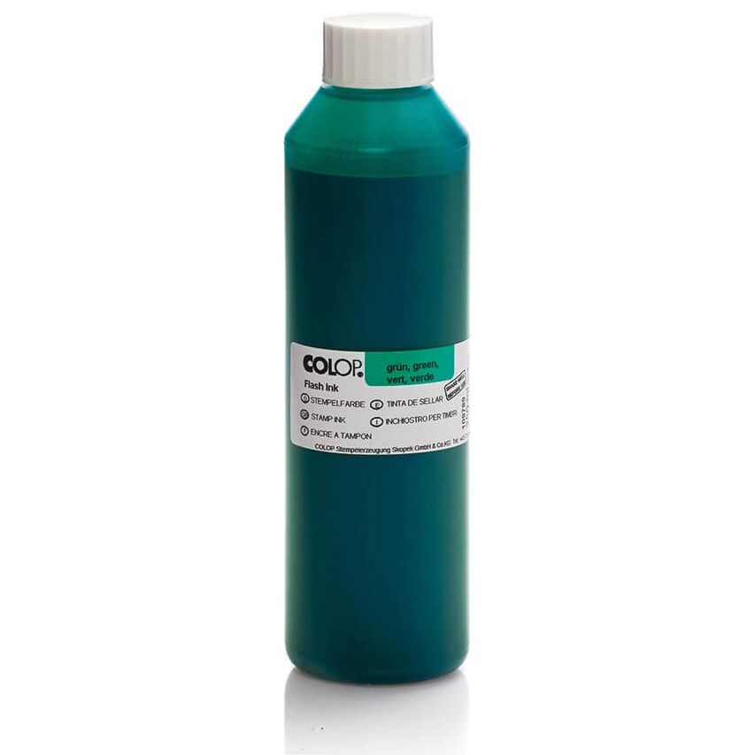 Colop - Flash-Tinte, grün 250 ml