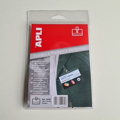 Klika - Badge met clip 6 pockets met 6 clips