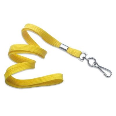 Klika - Keycord met metalen haak, br 10mm geel