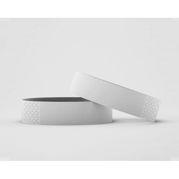Klika - Toegangsbandjes kleur wit 100 stuks