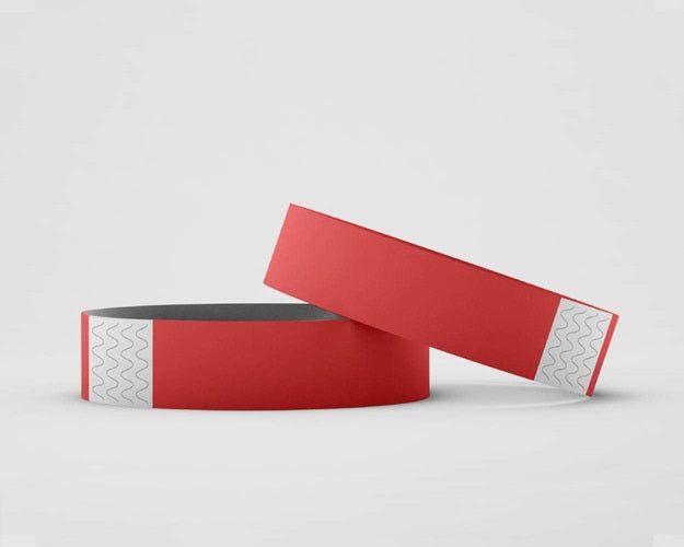 Klika - Toegangsbandjes kleur rood 100 stuks