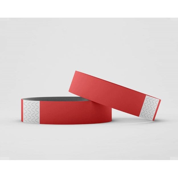 Klika - Toegangsbandjes kleur rood 100 stuks