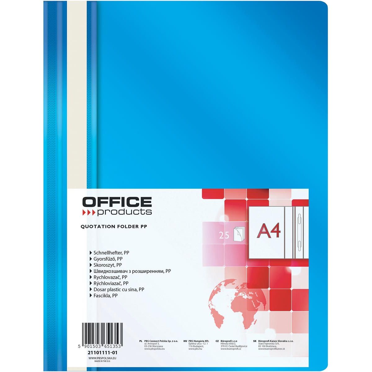 OFFICE-Produkte - Schnellhefter, blau