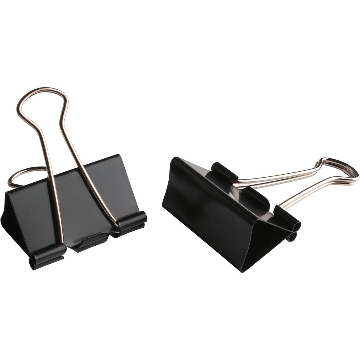 LPC - Foldback-Clip, 41 mm, schwarz, Karton à 12 Stück
