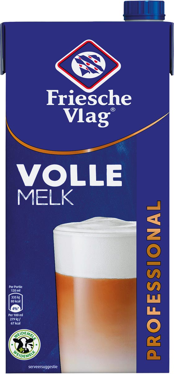 Friesche Vlag - Langlekker-Milch, Packung mit 1 Liter, Vollmilch