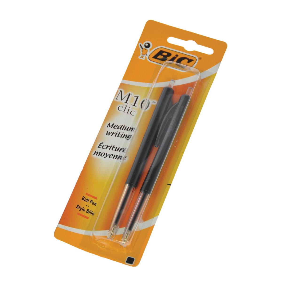 Bic - Kugelschreiber M10 medium schwarz Blister mit 2 Stück