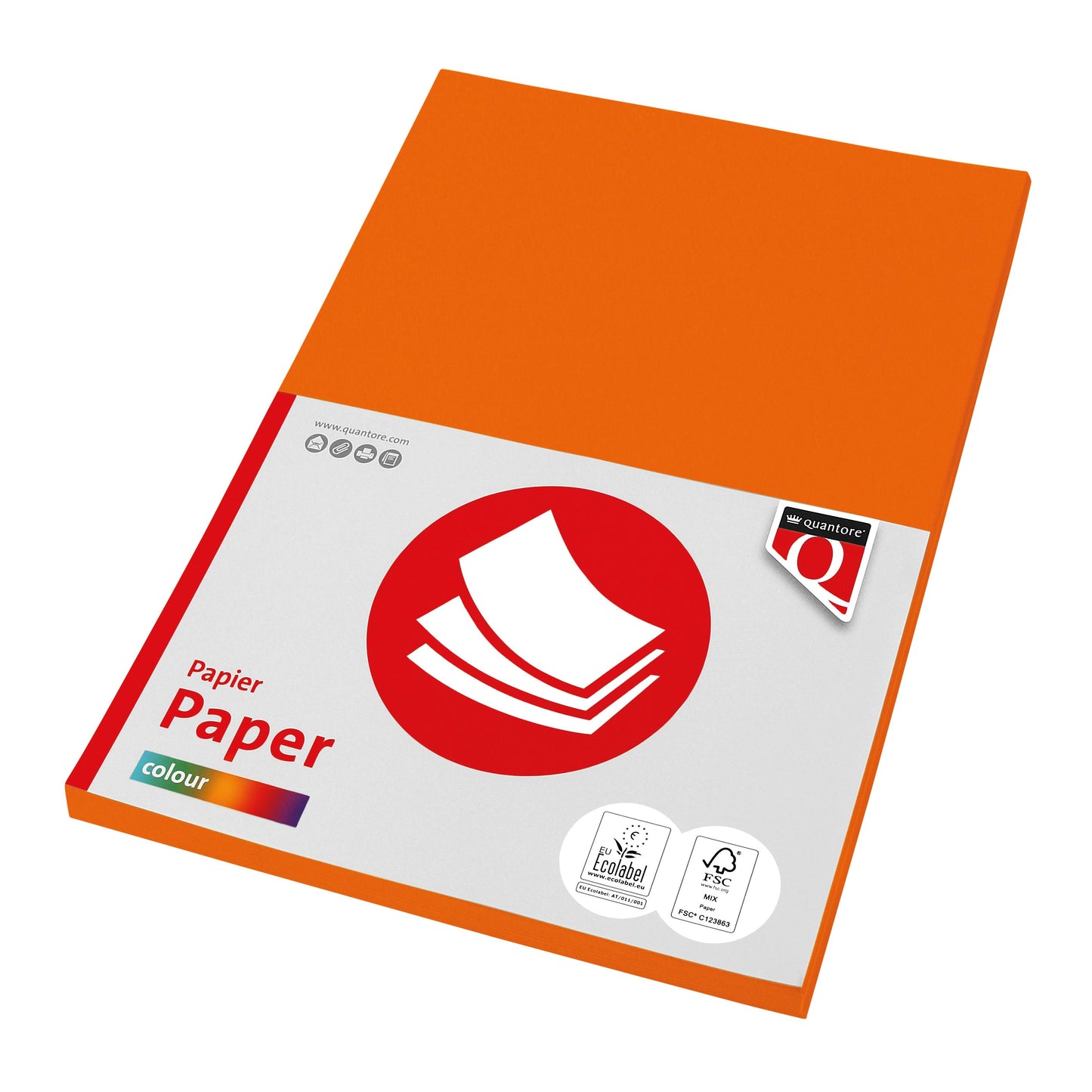Quantore - Kopierpapier Farbe A4 160gr orange 50 Blatt