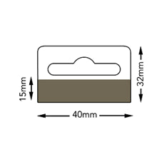 Klika - Headerkarte 40x32 mm Schlitzblatt 1000 Stück 3 Stück