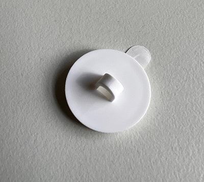 Klika - Klebeöse 20 mm weiß abnehmbar 100 Stück 8 Stück