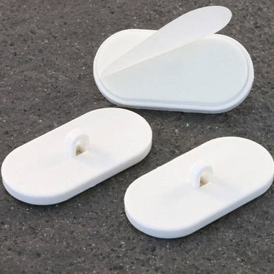 Klika - Klebeauge 20x40 mm weiß 100 Stück 7 Stück
