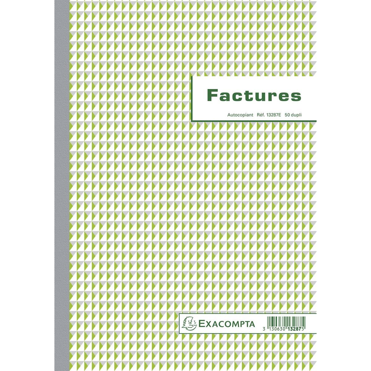Exacompta – Rechnungen, ft 29,7 x 21 cm, Duplikat, Französisch