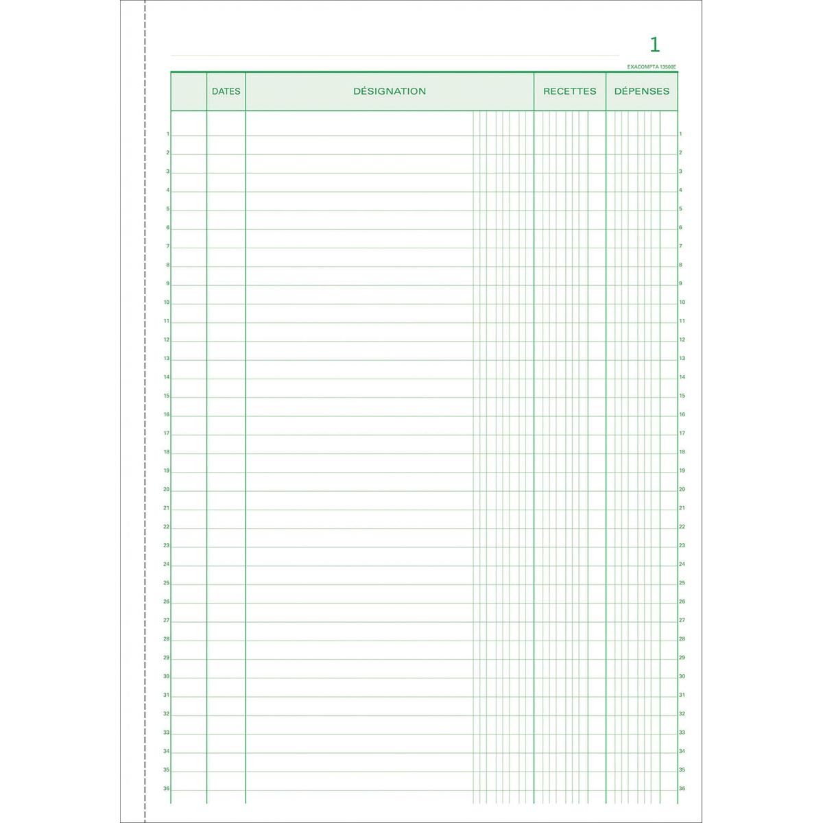 Exacompta – Editionen, ft 29,7 x 21 cm, auf Französisch
