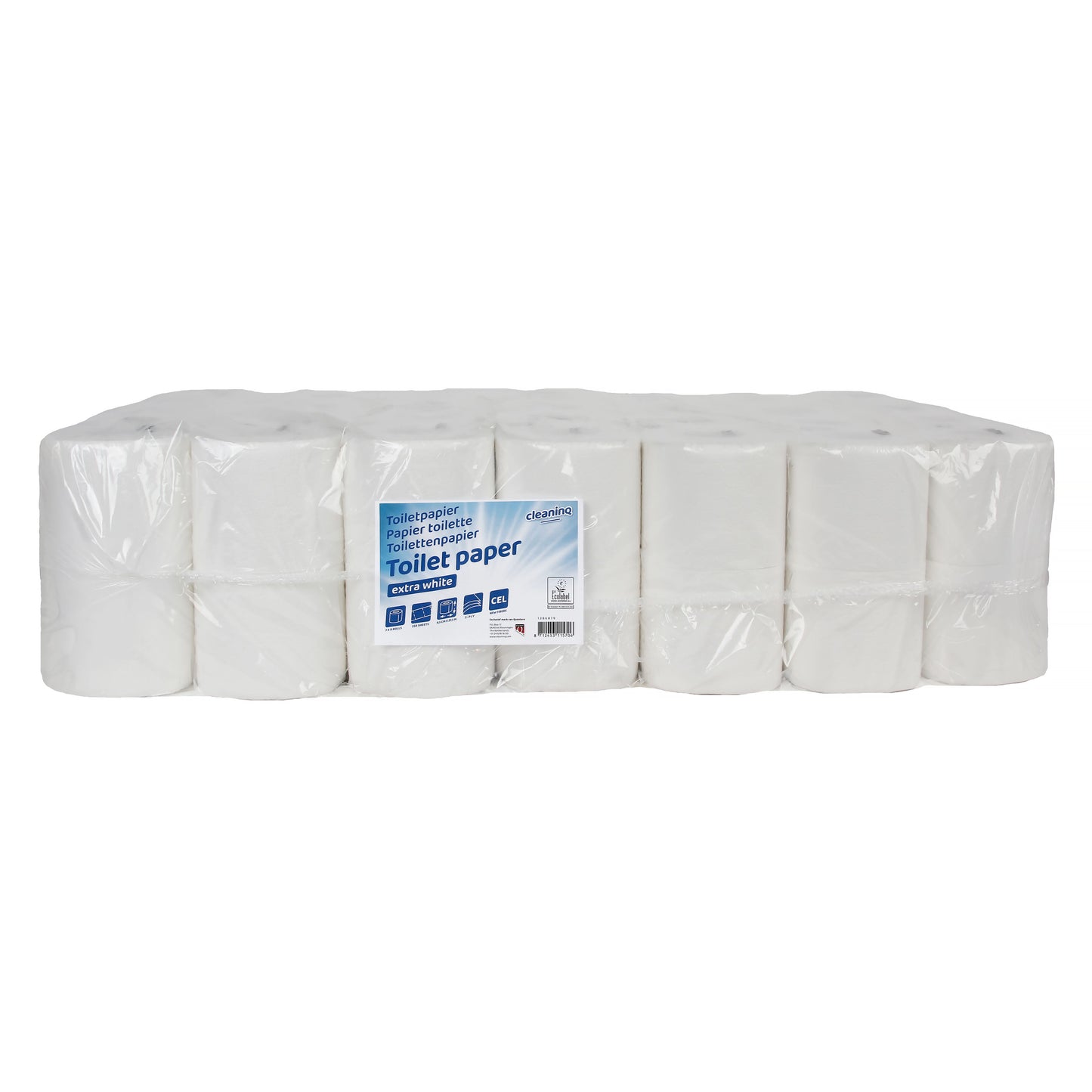 Cleaninq - Toilettenpapier 3-lagig 250 Blatt weiß
