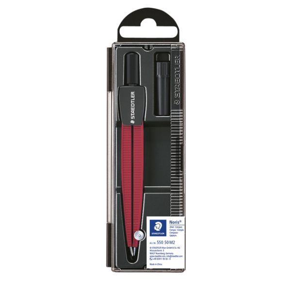 Staedtler - ser 550 Noris Schulpasser metallic rot