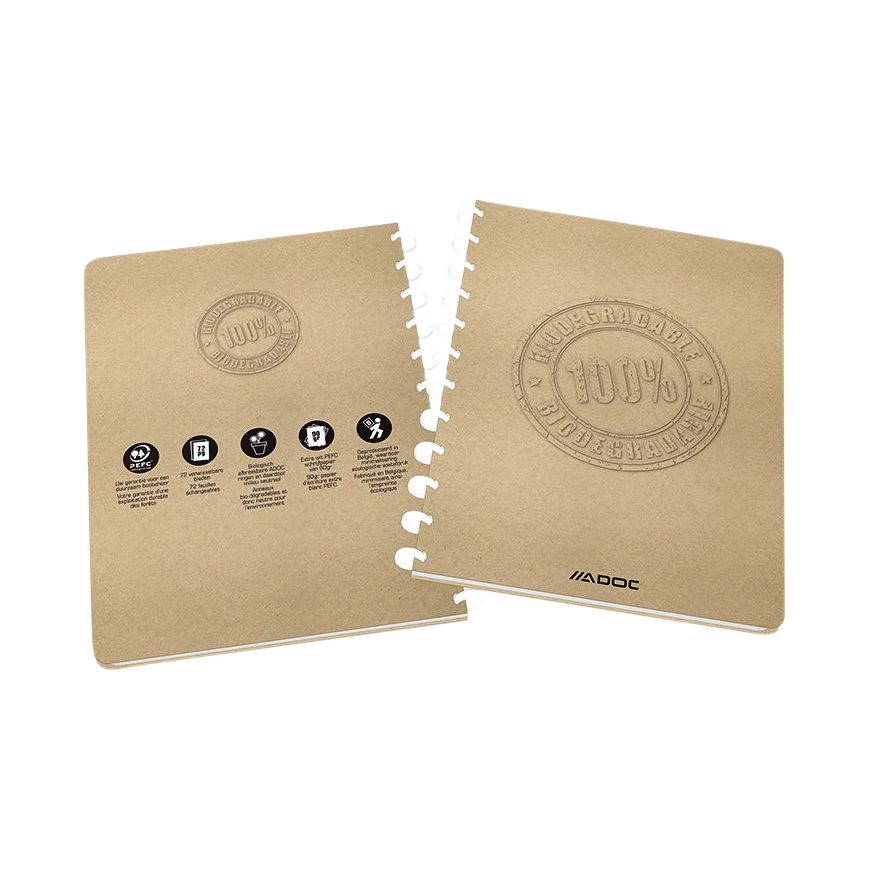 Adoc - Writing BIO A4 Diamant 5x5mm 144 Seiten 90gr Kraftpapier