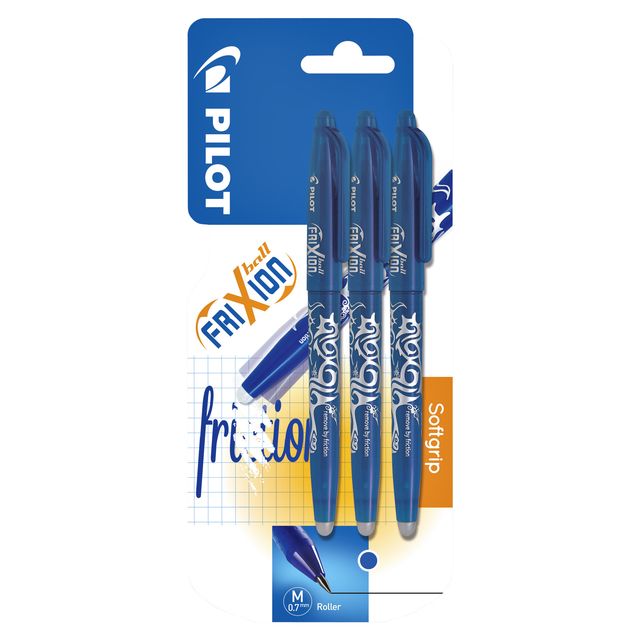 Pilot - Tintenroller friXion mittelblau Blister mit 3 Stück