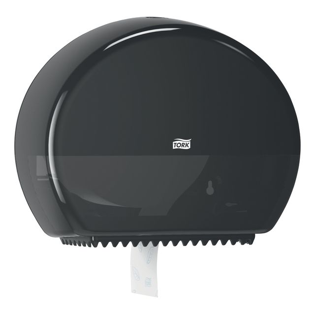 Tork - Toilettenpapierspender T2 Elevation Jumbo klein schwarz 555008 | 108 Stück