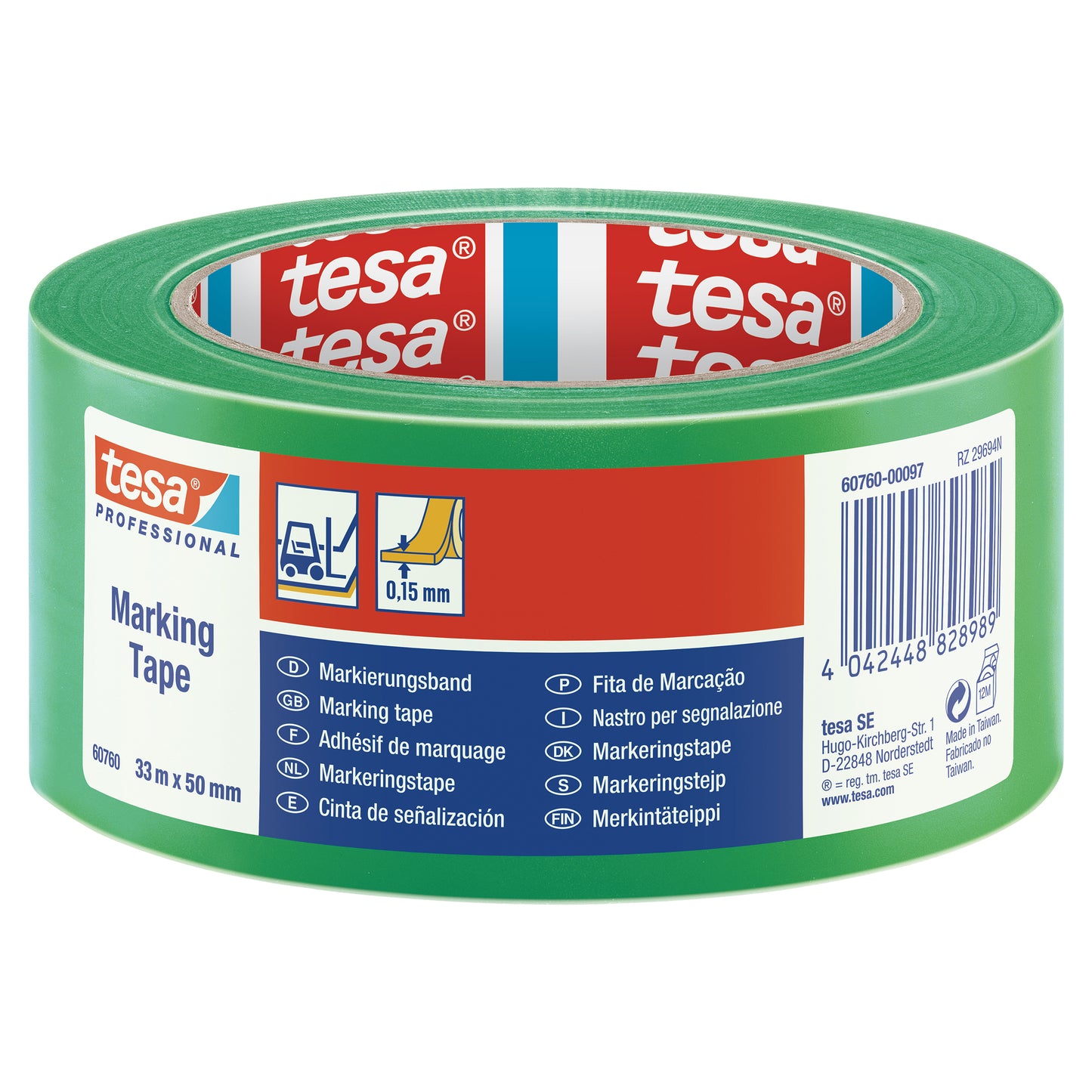 Tesa - Markeringse ® Professional 60760 PV1 50mmx33m grün