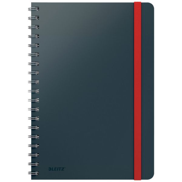 Leitz - Notizbuch Cosy B5 160 Seiten 100gr Spirallinie grau