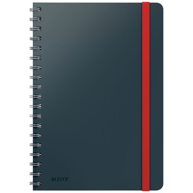 Leitz - Notizbuch Cosy B5 160 Seiten 100gr Spirallinie grau