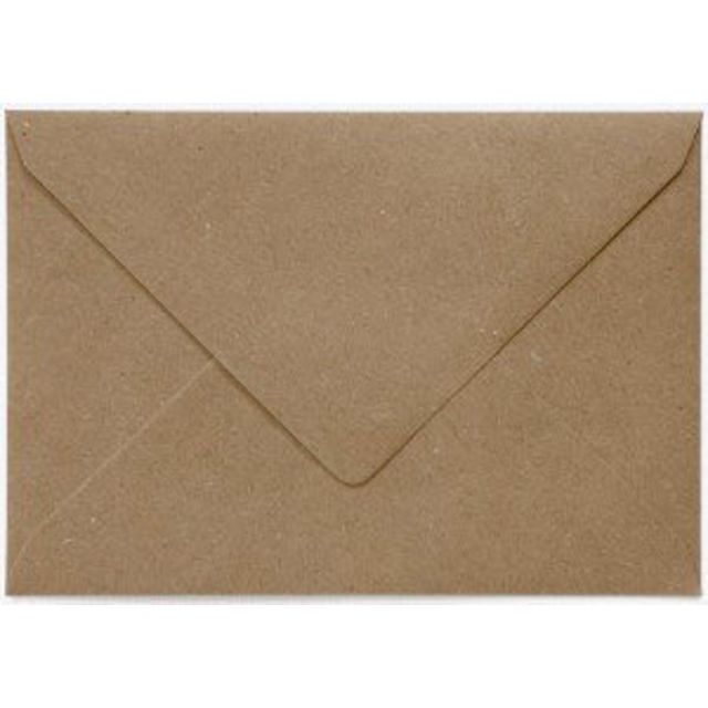 Papicolor – Umschlag EA5 156 x 220 mm, recyceltes Kraftpapier, braun, Packung mit 6 Stück