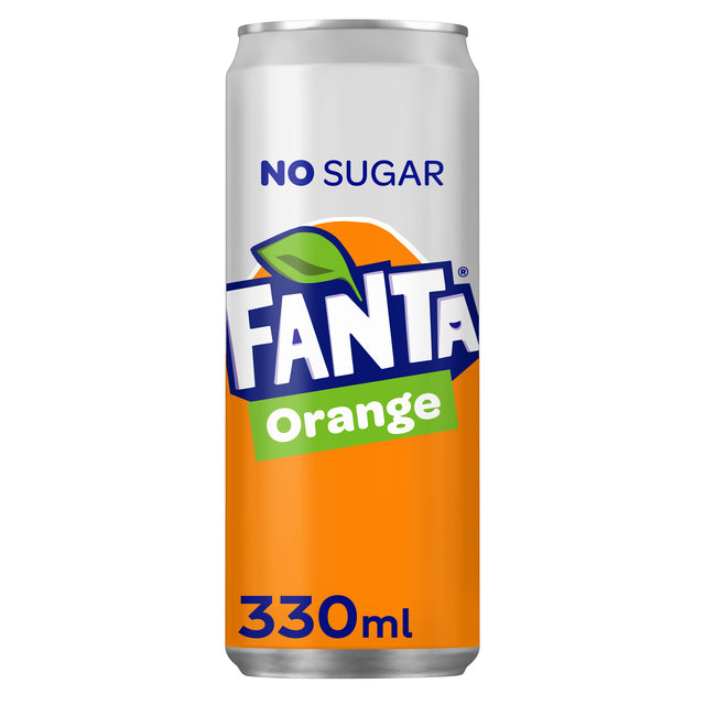 Fanta - Erfrischungsgetränk Orange Zero Dose 330ml | 24 Stück
