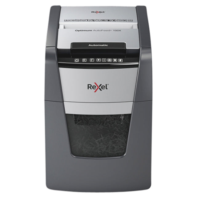 Rexel - Aktenvernichter Optimum Auto+ 100X P4 zerkleinert 4x28mm