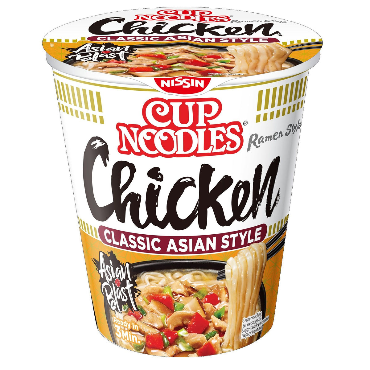 Nissin - Nudeln leckerer Hähnchenbecher | 8 Stück