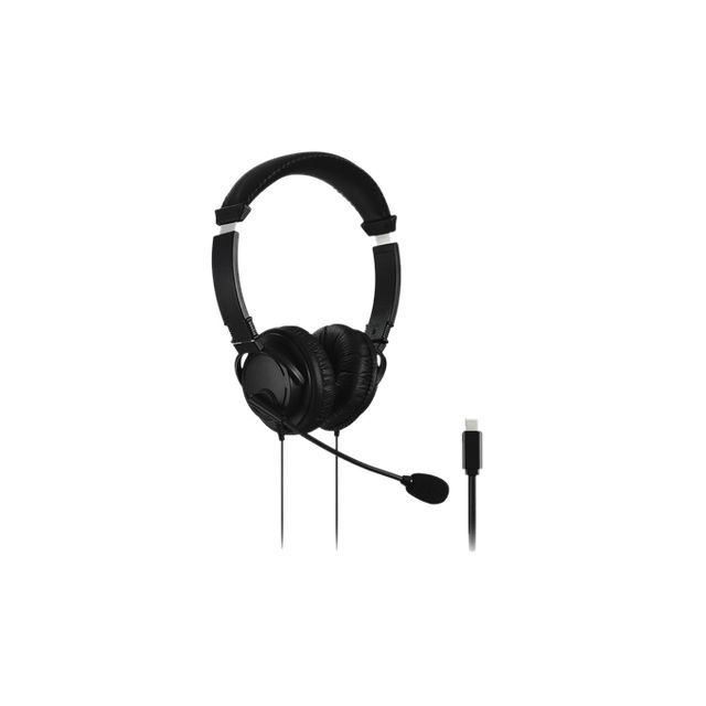 Kensington - Kopfhörer USB-C Hi-Fi-Mikrofon schwarz
