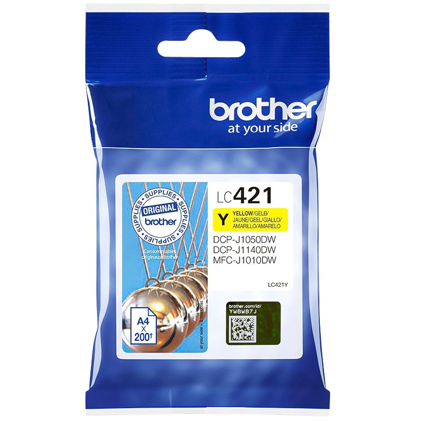 Brother - Tintenpatrone LC-421Y gelb