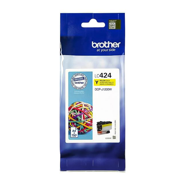 Brother - Tintenpatrone LC-424Y gelb | 5 Stück