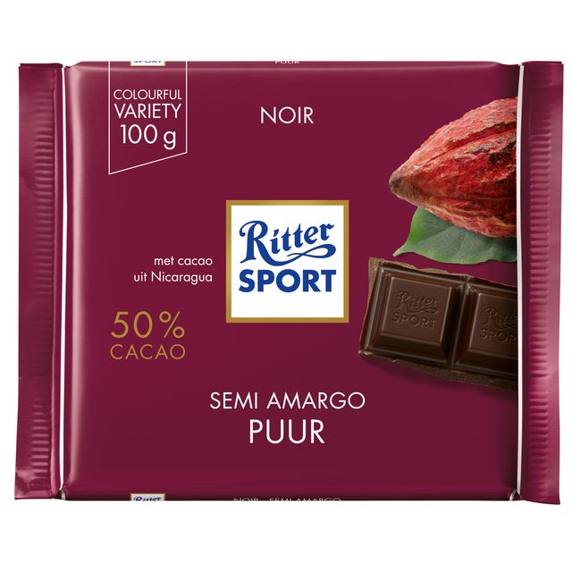 Ritter Sport - Dunkle Schokolade 100gr